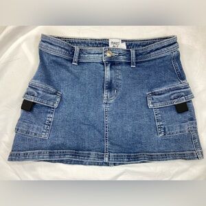 Princess Polly Light Blue Denim Jean Skirt Size 4